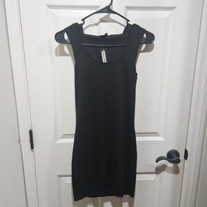 ⚡ 2 for $5 - Koala Art & Design Black Hooded Bodycon Dress